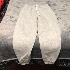 Grey sweatpants